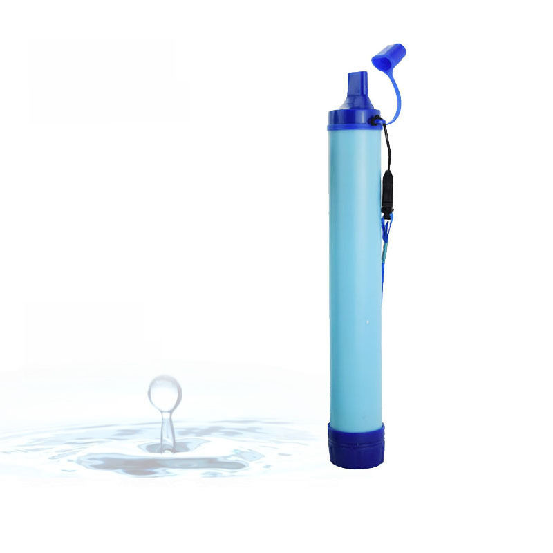 Camping Emergency Water Purification Straw, Outdoor Survival Filter, Outdoor Direct Drinking Personal Water Purifier, Hiking Multi-Function