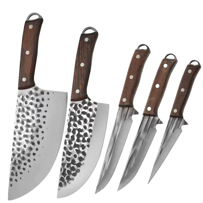 Factory Butcher Boning Knife Set Forged Meat Cutting Knife Extended Length Pig Slaughtering Knife Sheep Skinning Meat Cutting Knife Wholesale