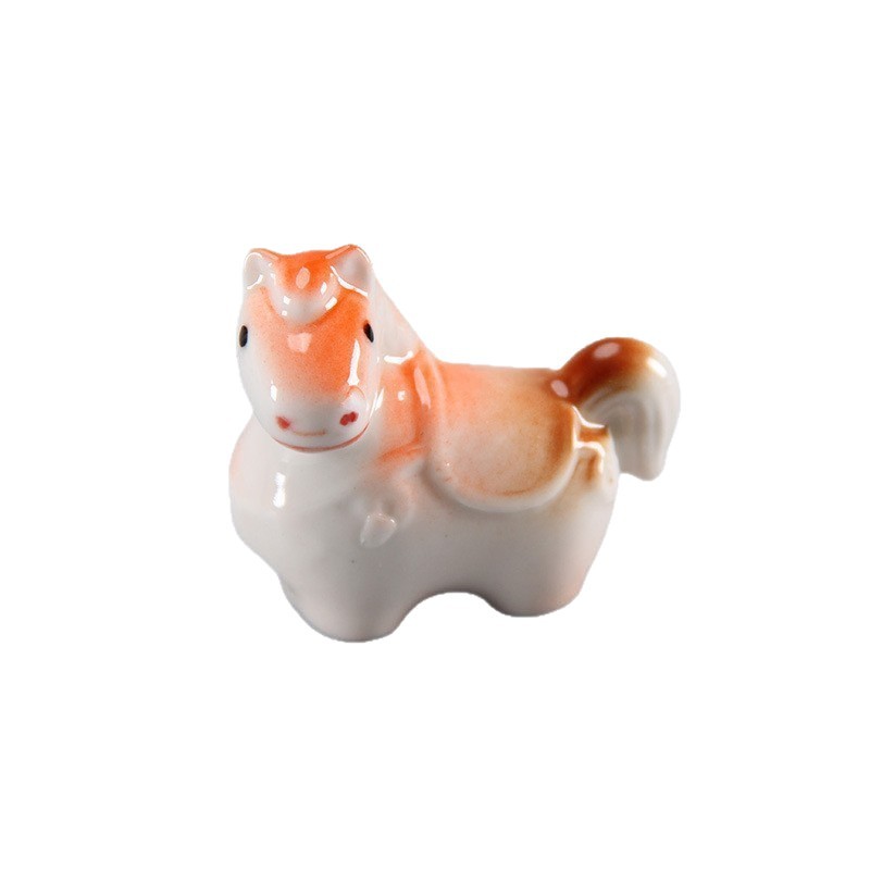 Cross-Border E-Commerce Pony Chopstick Holder Chopstick Rest Pen Holder Pen Rest Ceramic Gardening Ornament Home Decoration