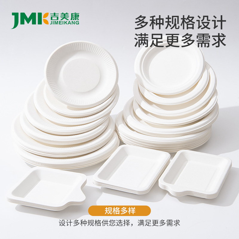 Disposable Paper Pulp Paper Plate Cake Kindergarten Painting DIY Barbecue Picnic 78inch Disposable Dinner Plate