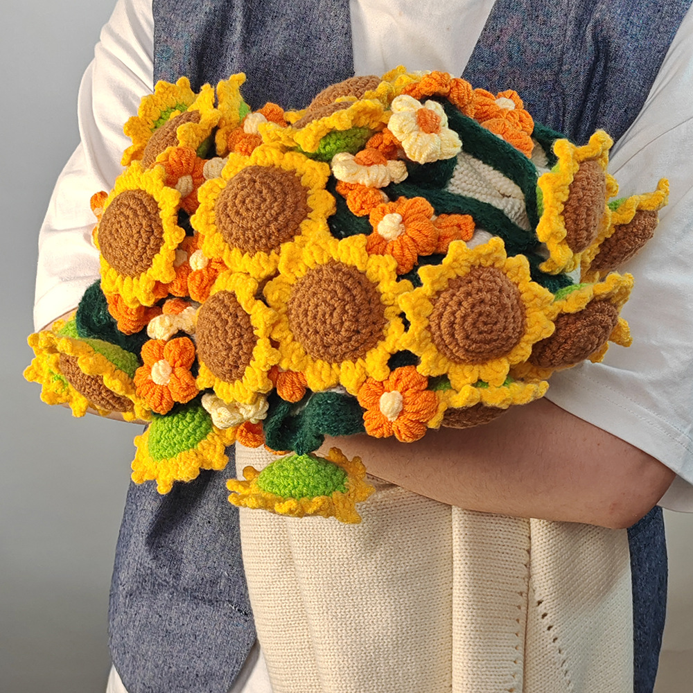 Win the First Prize in One Fell Swoop, Cheer for the High School Entrance Examination and College Entrance Examination, Inspirational Gifts, College Entrance Examination Ritual Sense, Hand-Woven Sunflower Blanket Gifts