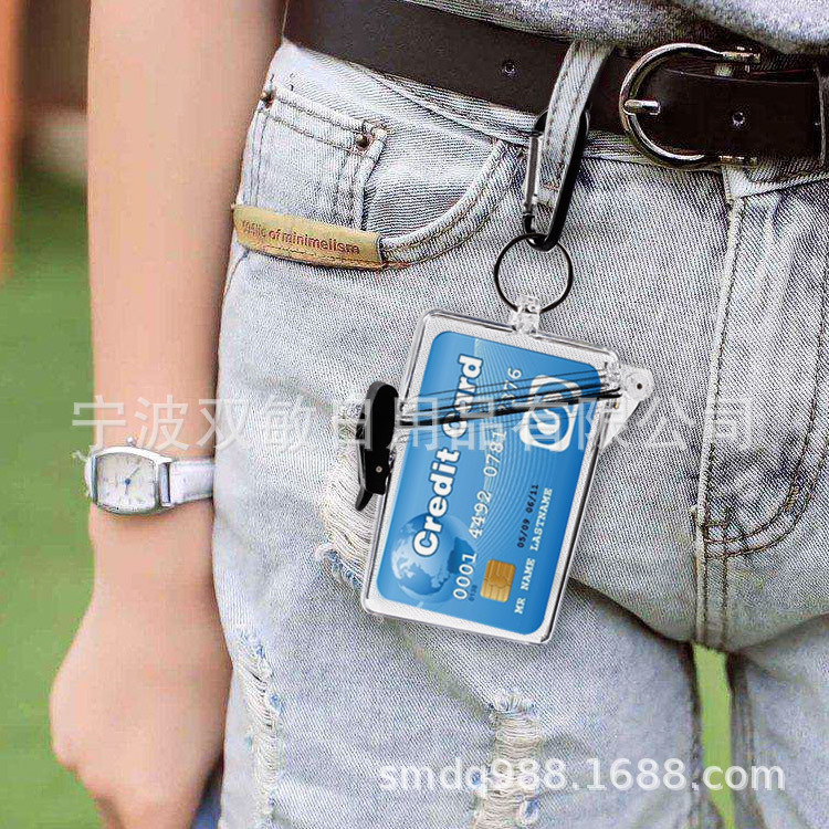 ins Style Transparent Cigarette Case Hanging Neck Waterproof Personality Hanging Sealed Cigarette Case Card Case Chain Transparent Cigarette Case Hard Shell