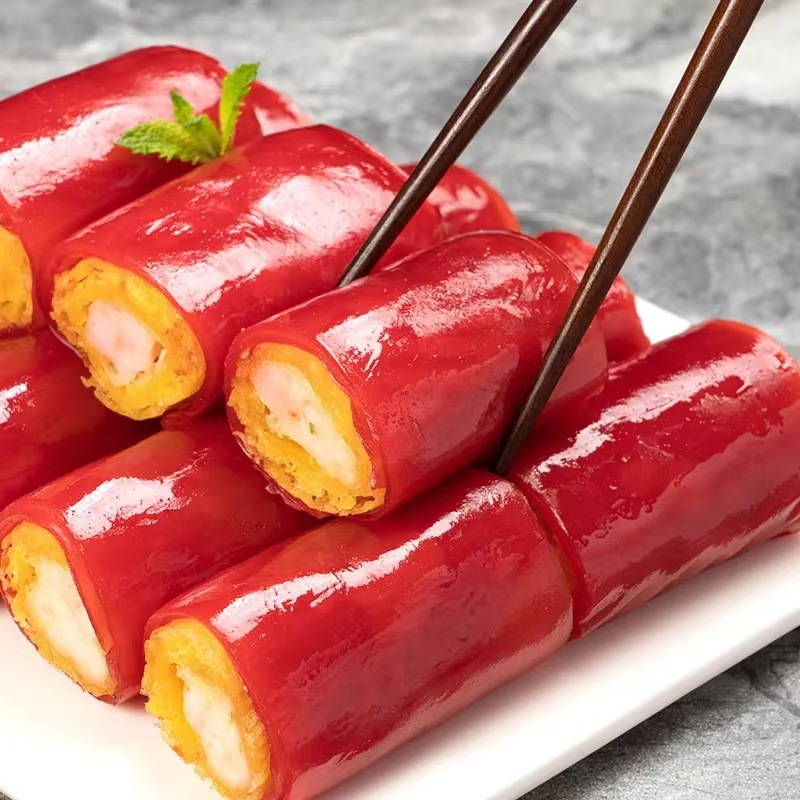 Shrimp Red Rice Sausage Cantonese-style Morning Tea Dessert Refreshment Semi-finished Guangdong-style Hong Kong-style Prefabricated Dishes Guangdong-style Tea House Quick-frozen