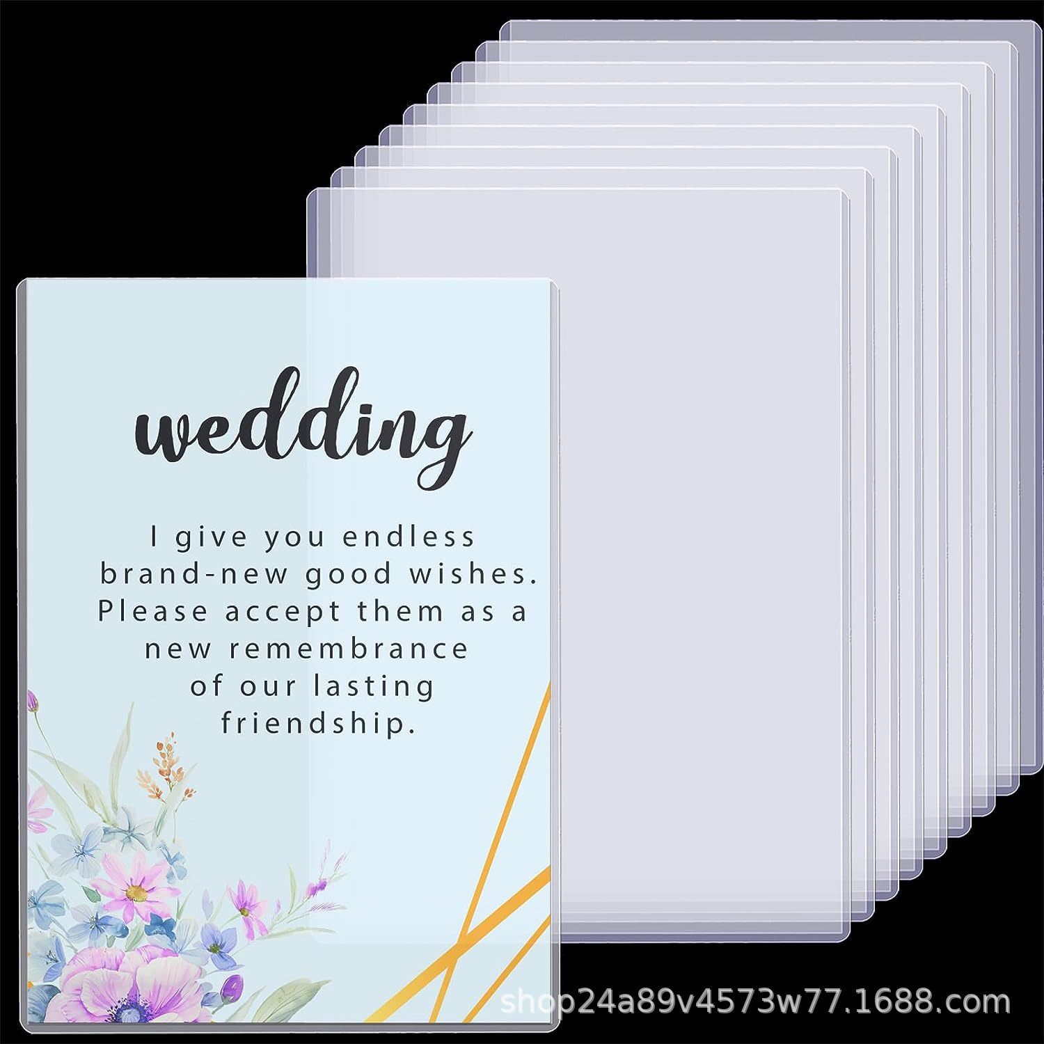 Customized Transparent Hard Rubber Sleeve Storage Card Sleeve Shelf Brand Warehouse Sign Workshop Sign Punching and Glue