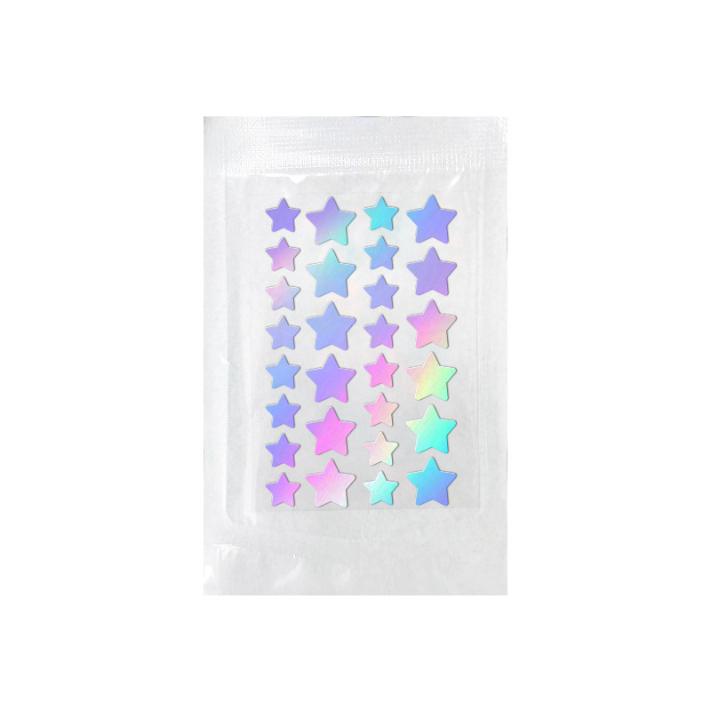 Hydrocolloid PE laser color star acne patch 40 cover bag in stock source factory wholesale southeast Asia