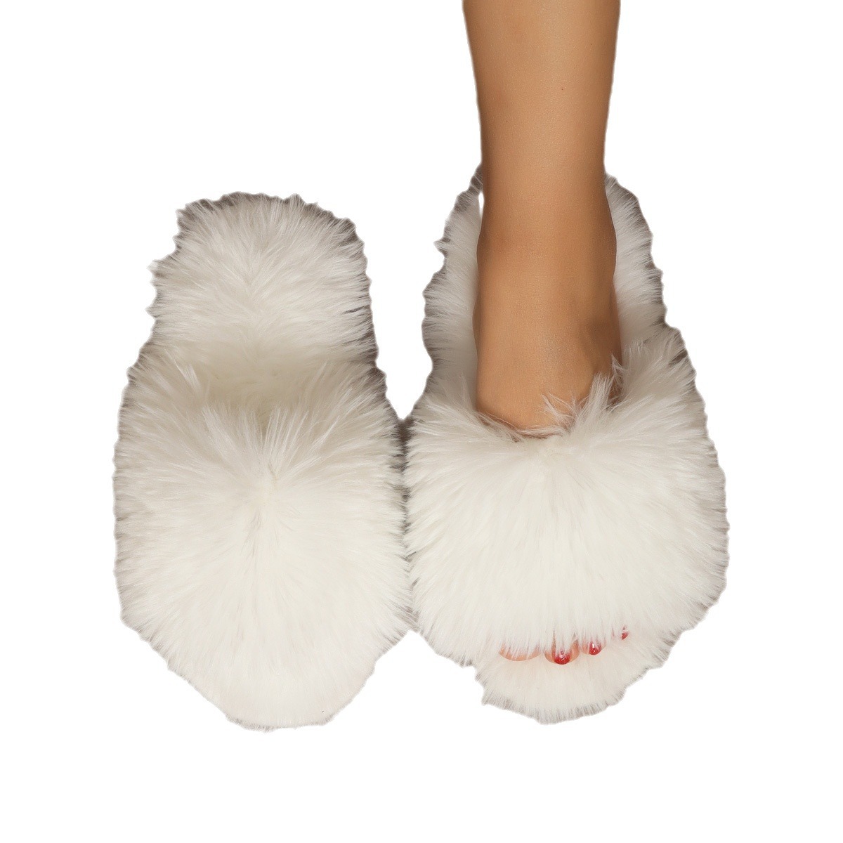 Cotton slippers winter long wool slippers women's indoor plush slippers 2024 Spring and Autumn New plush winter