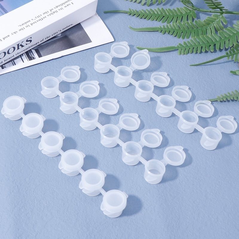 3ml Digital Oil Painting Conjoined Paint 6 Conjoined Empty Box Acrylic Watercolor Plastic Paint Strip Packaging Manufacturer Wholesale