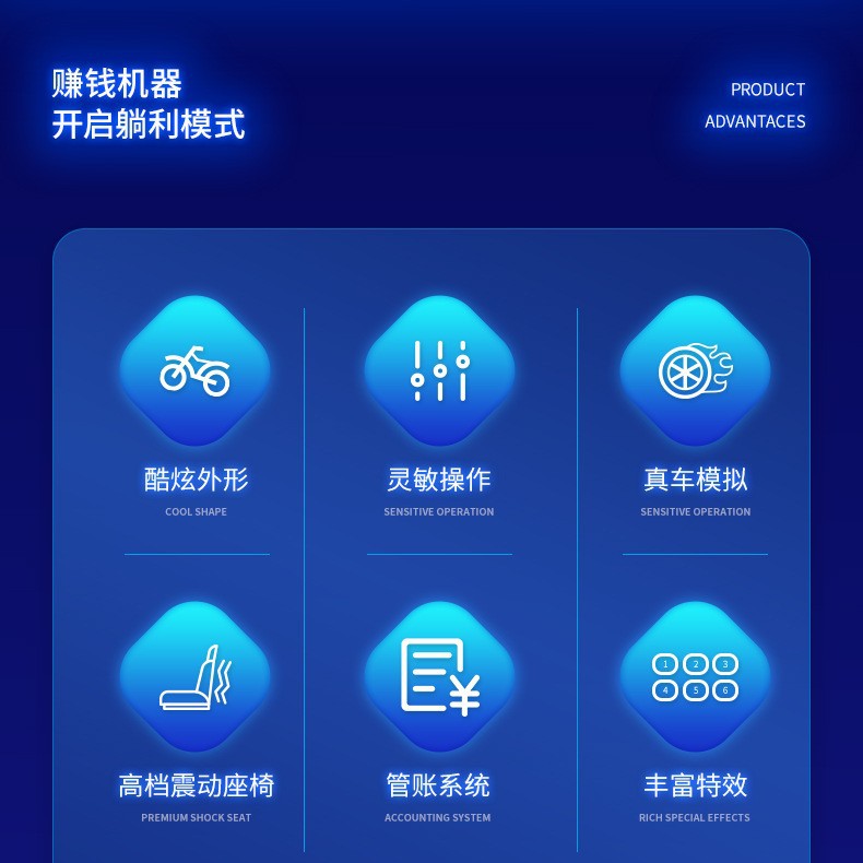 Phantom Star Vr Enjoy Light Wheel Motorcycle Racing Game Equipment Vr Theme Park Arcade Trendy Playhouse