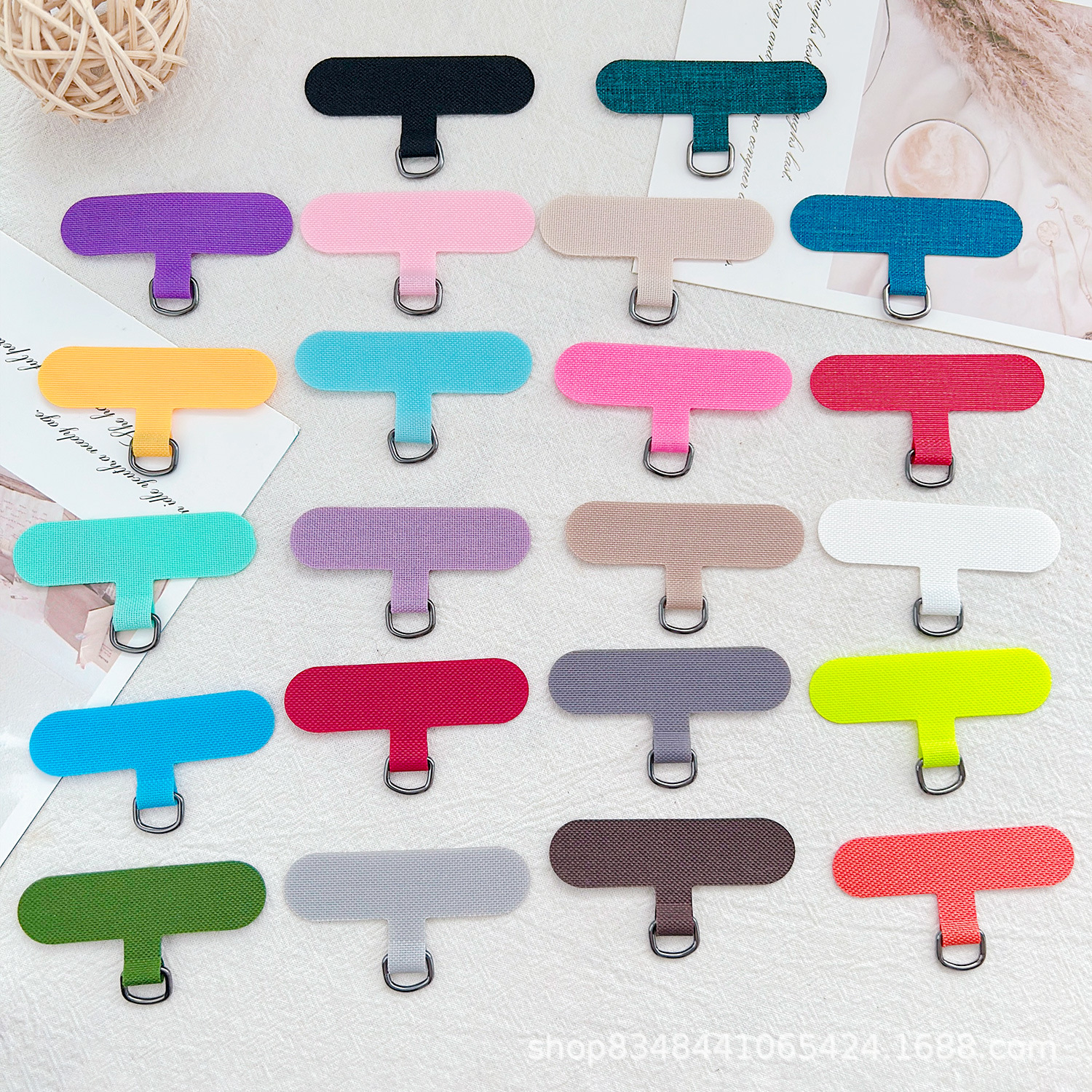 Factory Direct Sales Mobile Phone Lanyard Gasket Fixed Gasket Mobile Phone Case Lanyard Patch D Buckle Gasket Anti-Back Patch Clip