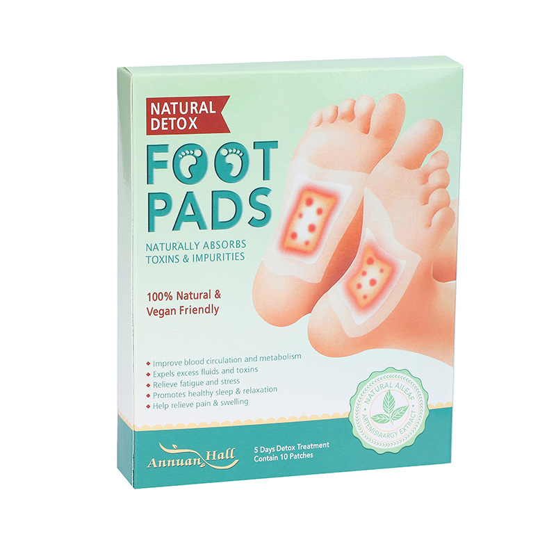 Cross-border wholesale Annuan Hall Wormwood FOOT patch bamboo vinegar cleaning FOOT patch FOOT PADS Korean style FOOT patch