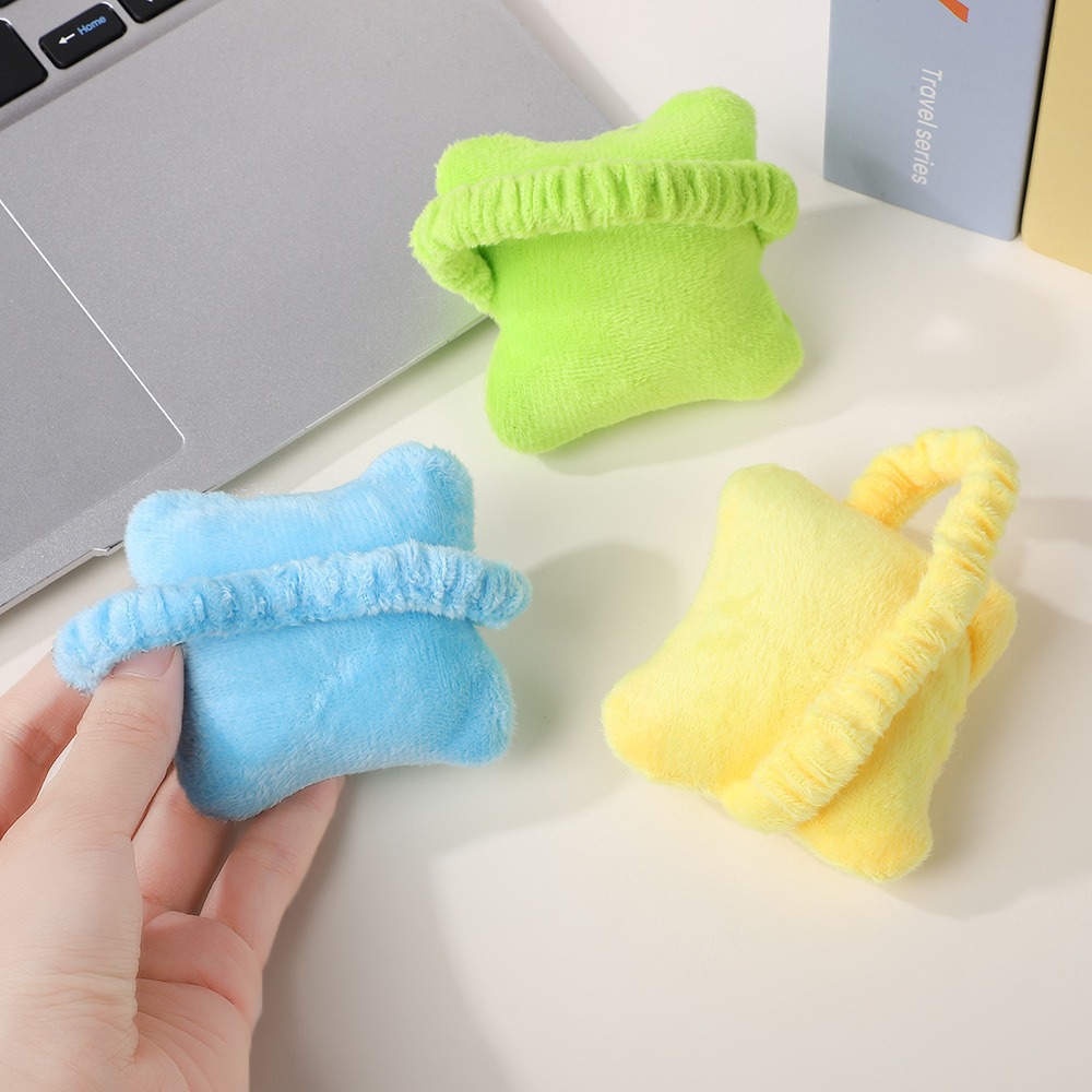 Solid Color Wrist Pad Small Pillow Hand Pillow Elastic Band Keyboard Typing Anti-Wear Office Memory Foam Decompression Wrist Pad