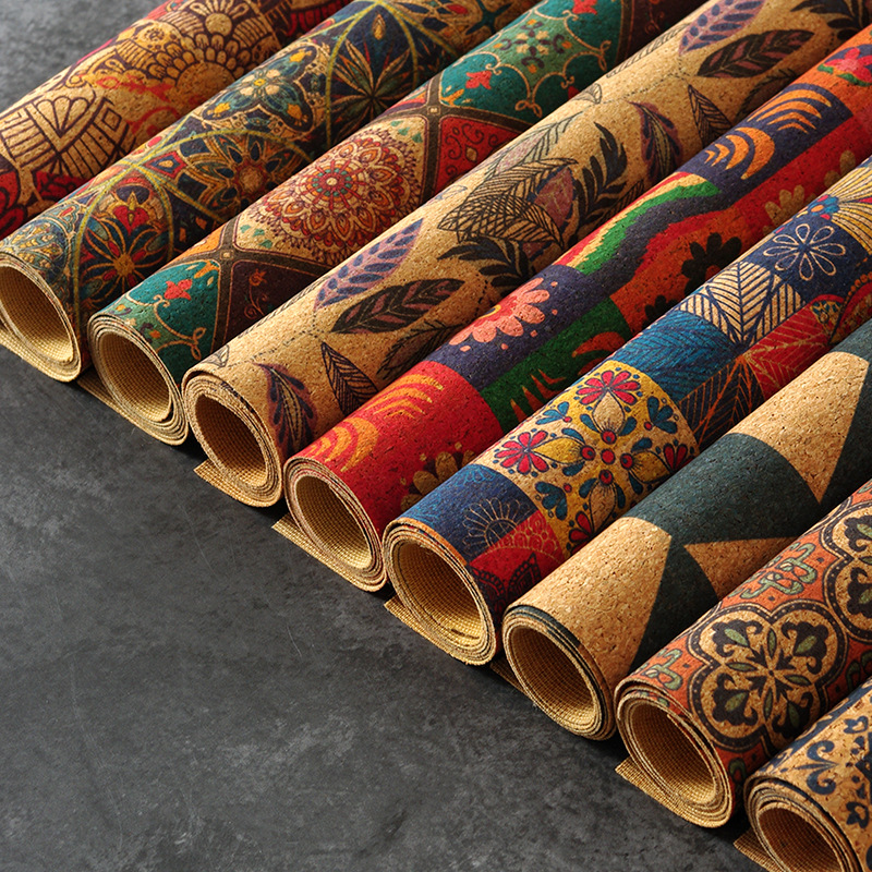 Cork oak cloth fine particle seamless pattern delicate handmade DIY leather fabric 45*30cm