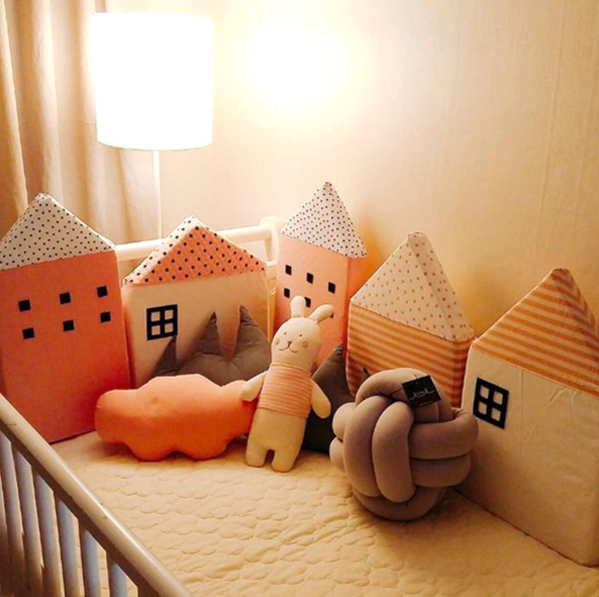 Северное ограждение для детской кроватки, антиколлизийный бортик, многоцветное