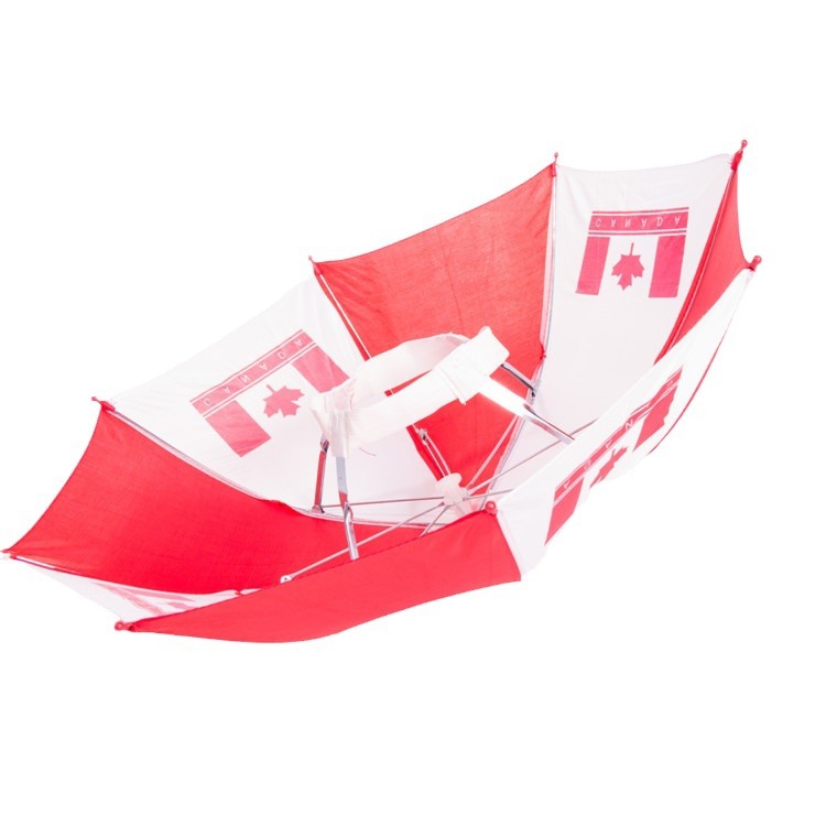 Hat and Umbrella Customized with National Flag Pattern, Outdoor Fishing, Tea Picking, Farm Work, Rain or Shine Hat and Umbrella