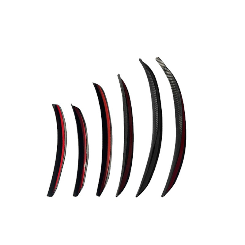 Car wheel eyebrow anti-scratch anti-collision strip soft rubber decoration carbon fiber pattern modified body protective sticker