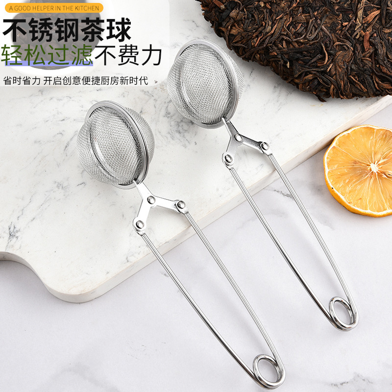 304 нержавеющая сталь сетчатый чайный шарик фильтр для порошка артефакт для дома с ручкой круглый фильтр для чая