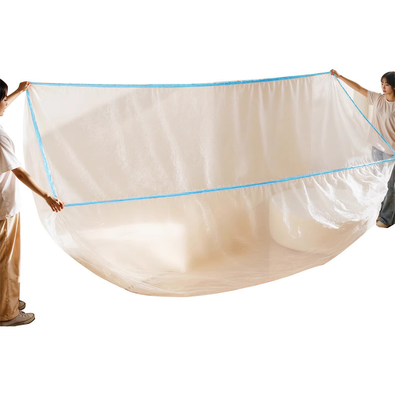 Large Dust Cover for Bed, Disposable Elastic Drawstring Bed Cover, Full Cover, All-Inclusive Sofa Furniture Dust Cover