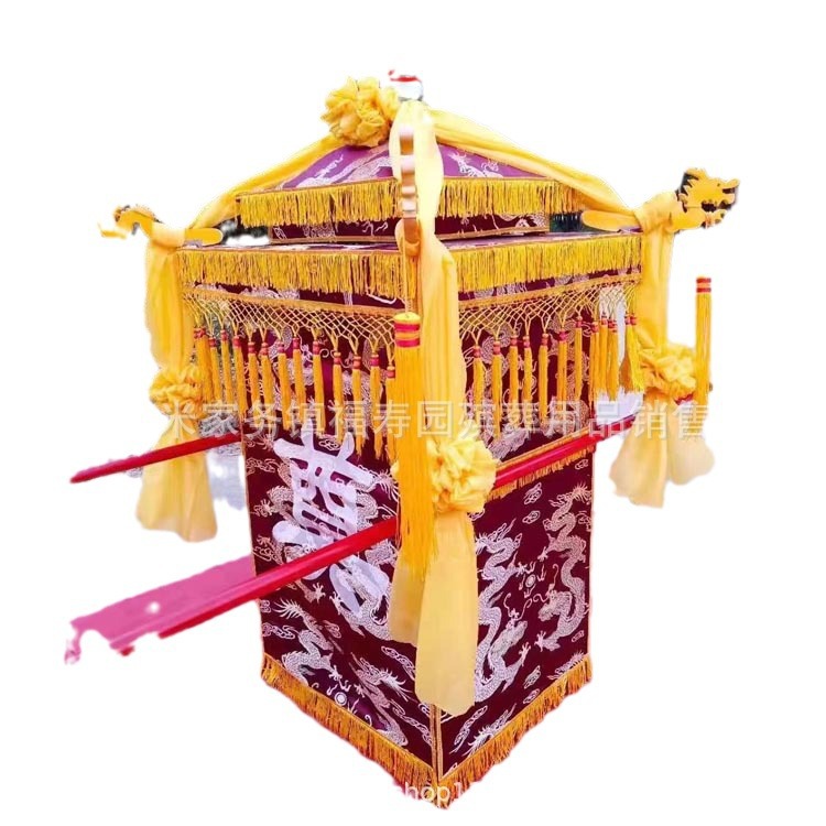 White Car to Lift the Urn, Large Car, Moisture-Proof Box Protective Cover, Thickeneded Transparent Resin Coffin, Fushou Coffin Protective Box