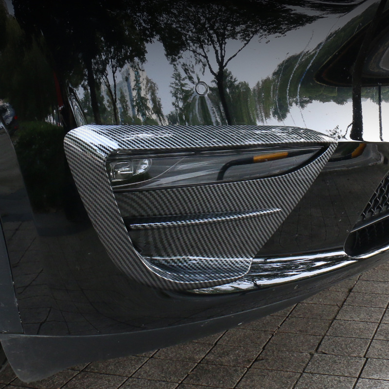 Suitable for Tesla Model Y Fog Lamp Air Knife Carbon Fiber Pattern Decorative Patch Modification Accessories