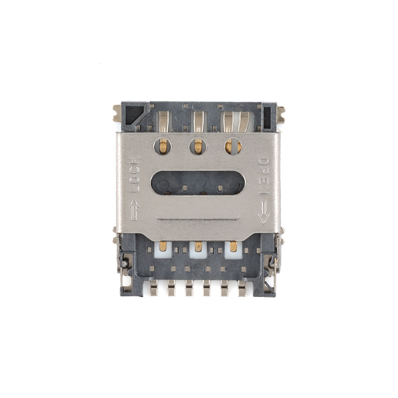 Nano-Sim-Klb-7P-1.4H+ Detection-Flip Patch Nano Mobile Phone Communication Sim Card Holder