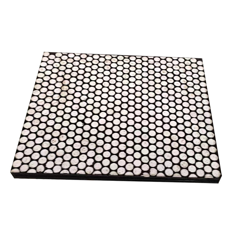 Fused Porcelain Lining Mixer Lining Plate Sintering Bin Alumina Ceramic Lining Plate Three-In-One Composite Ceramic Plate