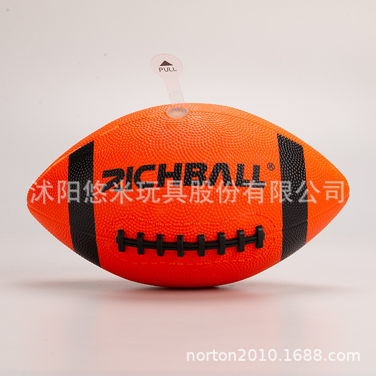 Novel Children's Toy Rubber Football LED Luminous No.6 American Football