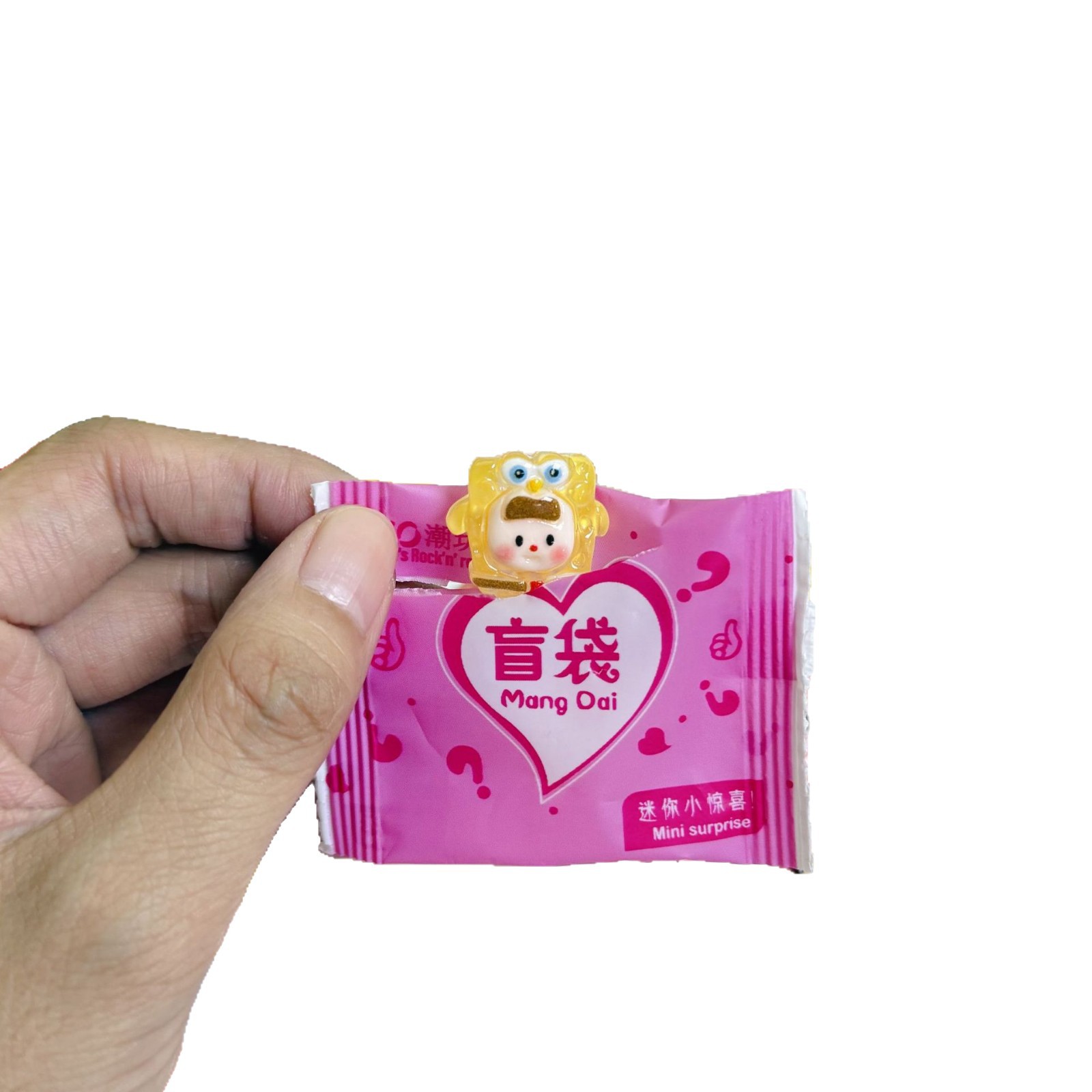 Internet Celebrity Cartoon Luminous Sponge Pie Star Surprise Toy Blind Bag Cute Resin Small Accessories Doll Kidsren's Gift