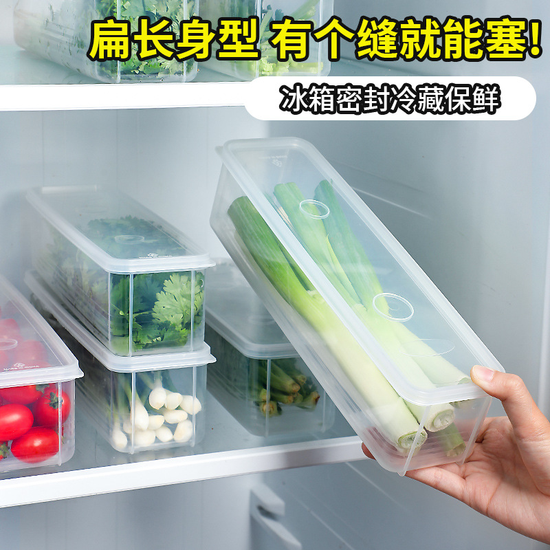 Fresh-keeping box food grade scallion coriander whole root ginger garlic noodles egg storage box for refrigerator