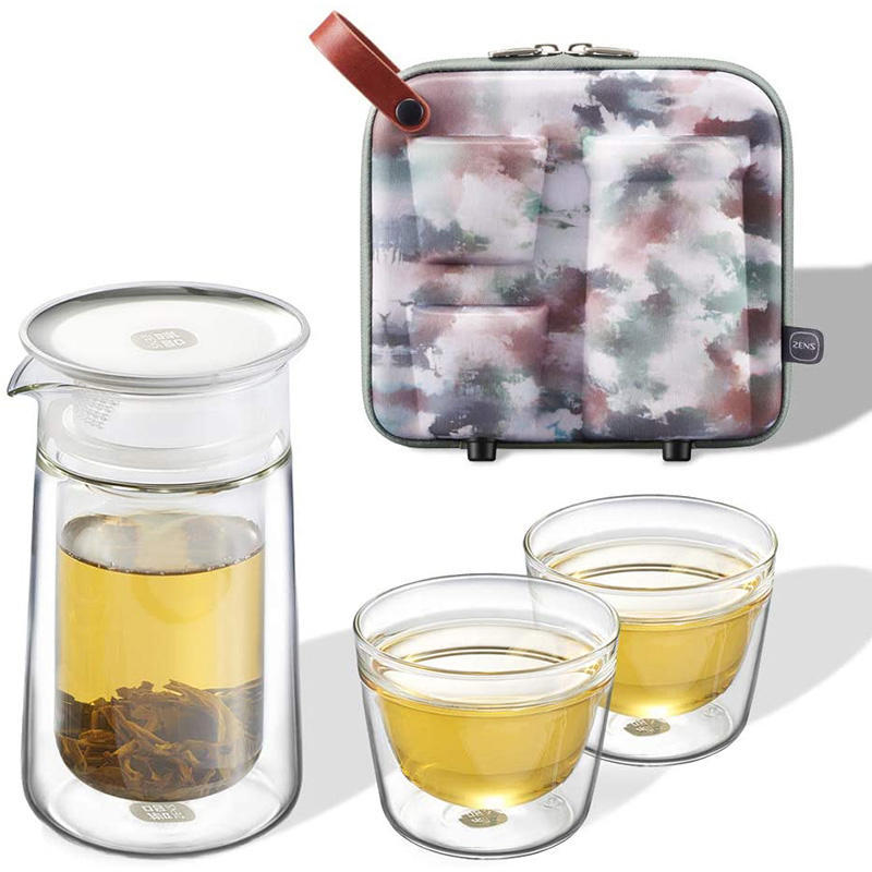 Manufacturer Customized Eva Tea Set Bag, Portable Tea Cup and Teapot Cosmetics Bag, Shock-Proof and Drop-Proof, Can Print Logo, Etc
