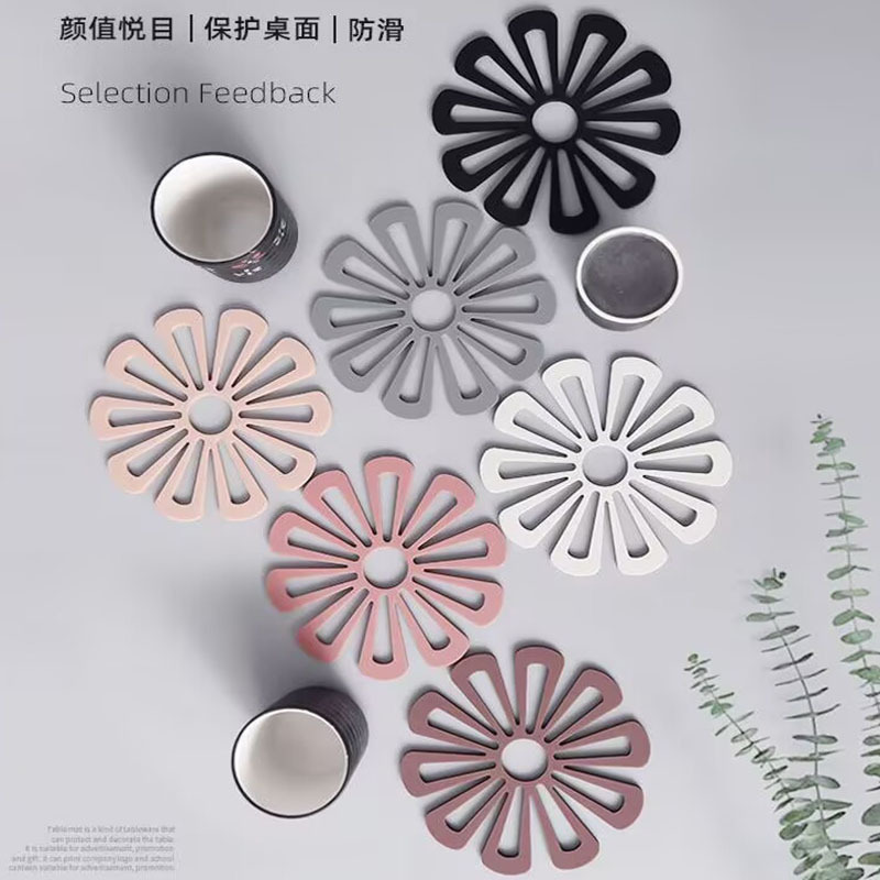 New Heat Insulation Mat, Dining Table Mat, Coaster, Desktop Anti-Scalding Anti-Slip Mat, High Temperature Resistant Placemat, Bowl Mat, Household Plate and Water Coaster