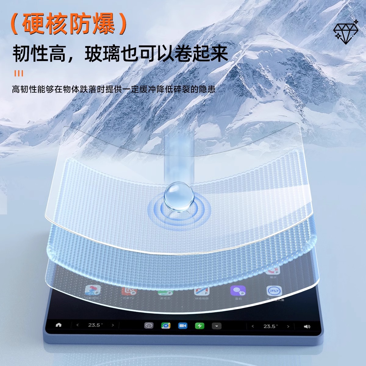 25 BYD Song PRO DMI Special Central Control Film Song Pro Navigation Screen Tempered Film for HDMI Car