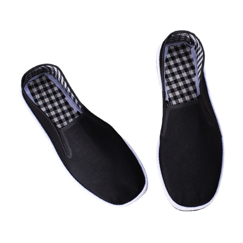Factory old Beijing cloth shoes lasagna black cloth shoes rubber sole imitation Tire Men's cotton cloth shoes