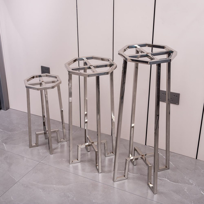 Stainless Steel Flower Pot Shelf Multi-Layer Indoor and Outdoor Living Room Balcony Green Flower Pots Floor-Standing Multi