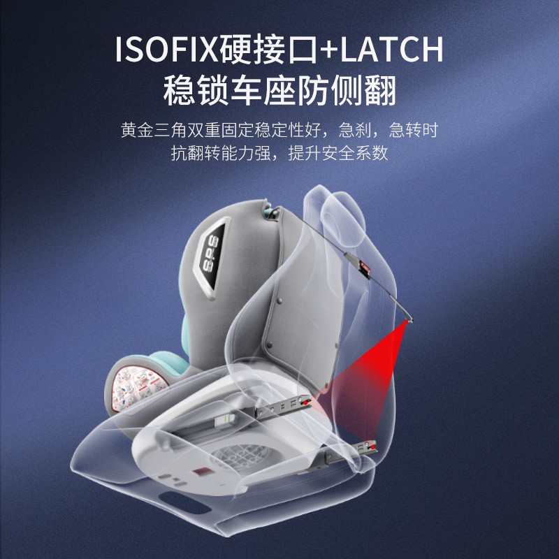 Child Safety Seat for Baby 0-12 Years Old Car 360-Degree Rotating Simple Seat Baby Universal Type