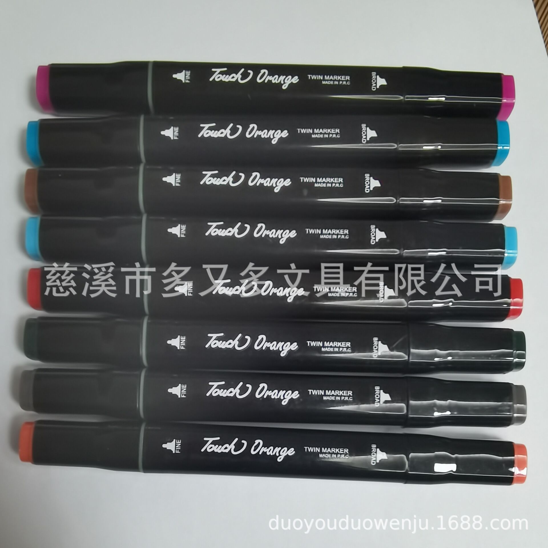 Spot manufacturers produce multi-color double-headed spinning cloth bag marker pen children's painting art class painting