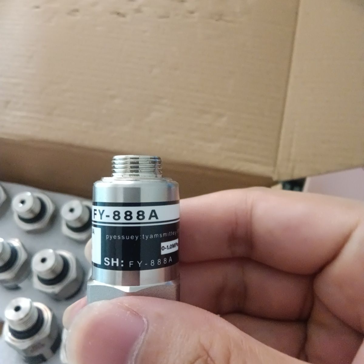 Pressure Sensor Two-Point Tooth Without Wire Probe Current 4-20Ma Voltage 9-36 Volt Universal Air Compressor Water Pump