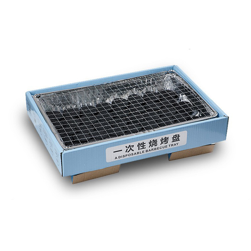 Trendy Disposable Barbecue Grill Skewers Outdoor Portable Picnic Camping Small Home Barbecue Grill Plate