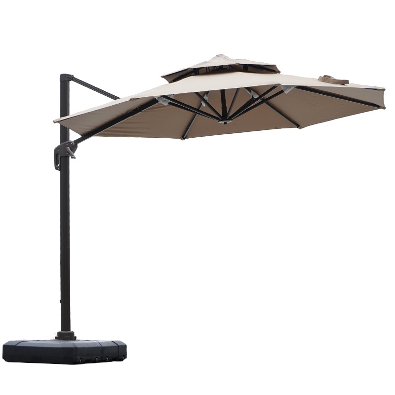 Yuyi Outdoor Sunshade Umbrella, Courtyard Umbrella, Balcony Open-Air Stall Large Advertising Sun Umbrella, Garden Outdoor Roman Umbrella