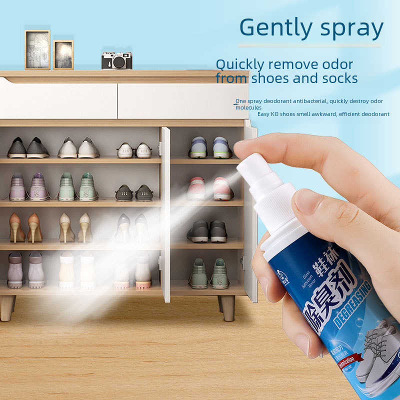 Shoe Deodorant Spray, Anti-Odor for Shoes and Socks, Men's Sneakers Deodorizer, Summer Shoe Cabinet Deodorizer, Travel Portable
