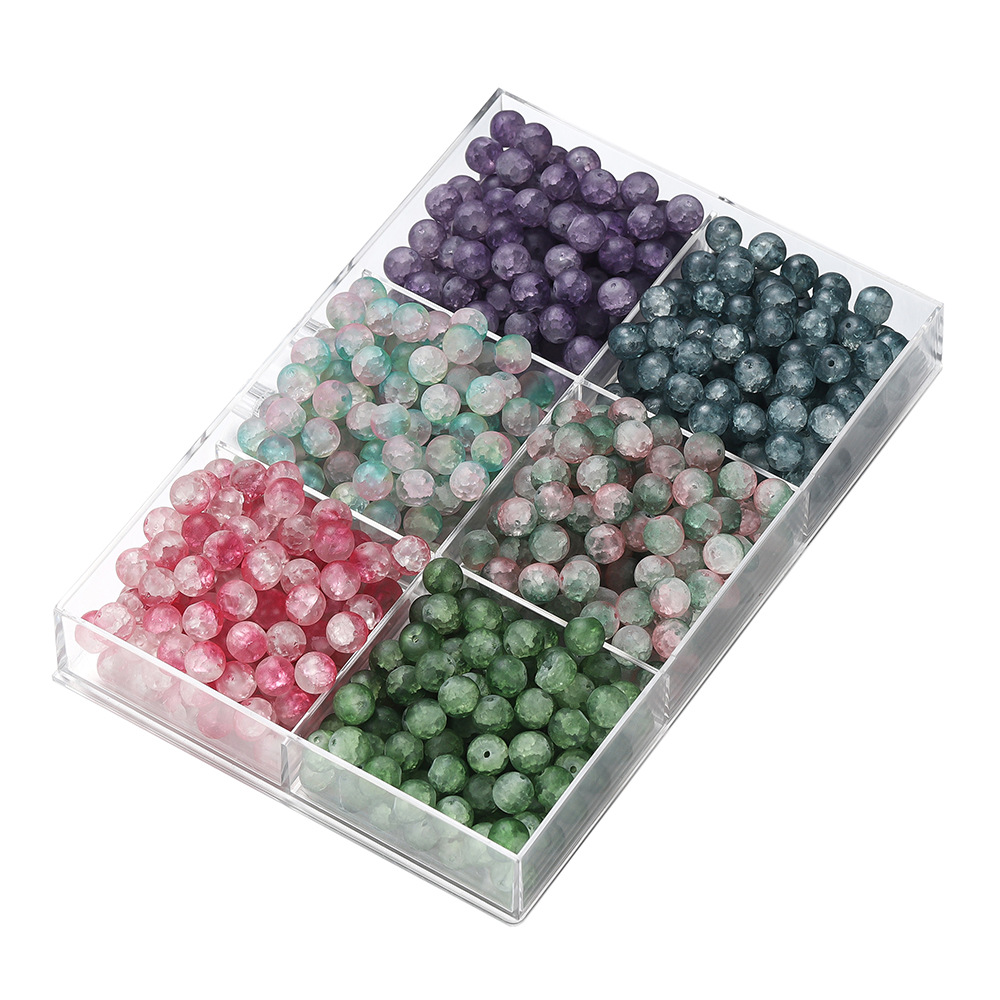 Round beads popping 10mm glass beads handmade beaded glass beads diy bracelet bracelet accessories wholesale
