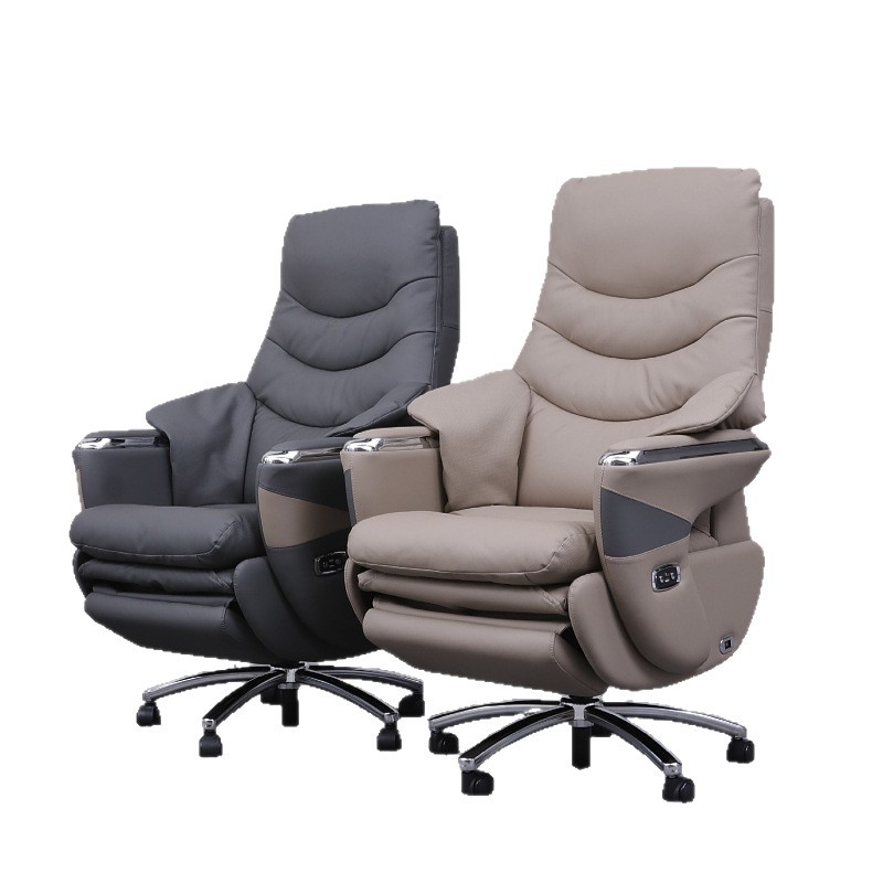 Office Comfortable Sedentary Business President Leather Executive Chair Lunch Break Reclining Electric Smart Massage Boss Chair