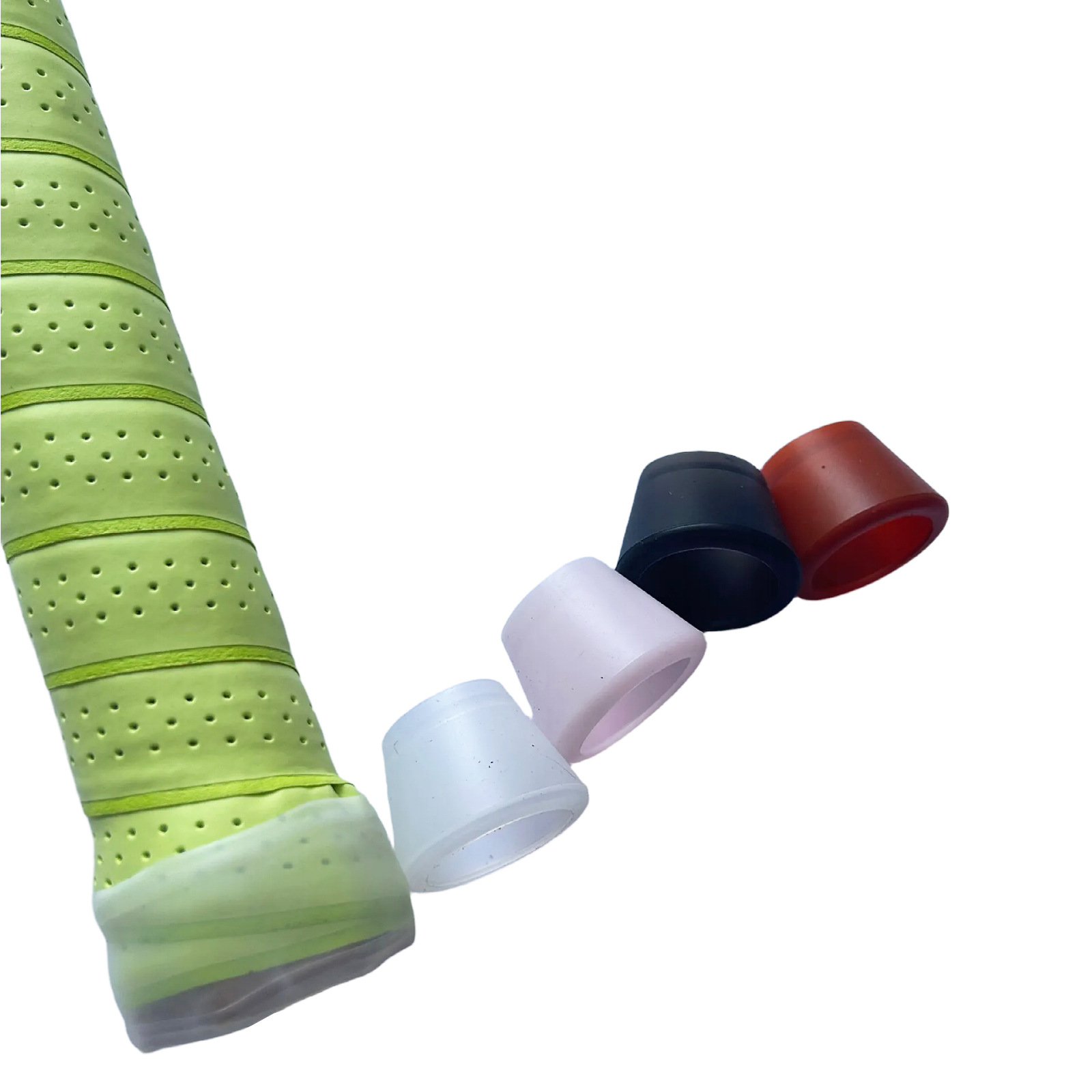 Spot Tennis Racket Back Cover Silicone Cover Shockproof Energy Protective Cover Handle Tail Thickener Power Cap