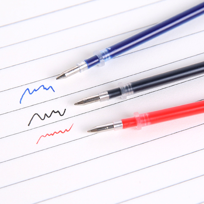 Factory wholesale gel pen refill full needle tube bullet 0.5mm red blue black 0.38 refill direct sales