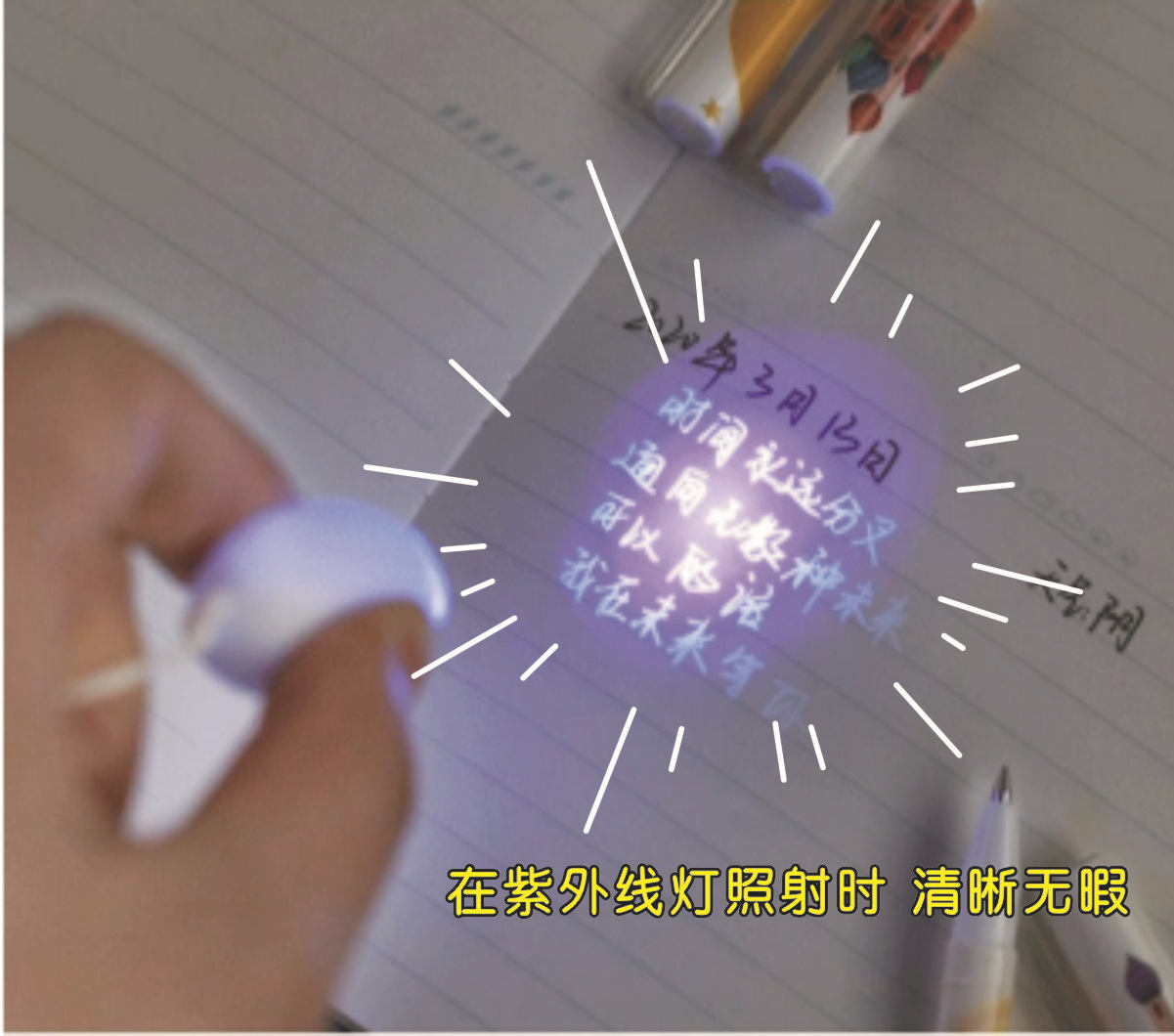 Anti-blue light test lamp test glasses lens blue light inspection glasses anti-violet light invisible pen money detector lamp