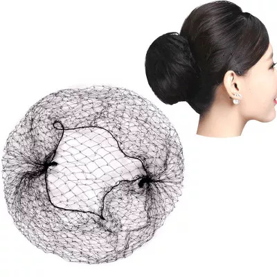 Cross-border Hair Net full size large, medium and small hole disposable nylon invisible Hair Net dance kitchen bundle Hair