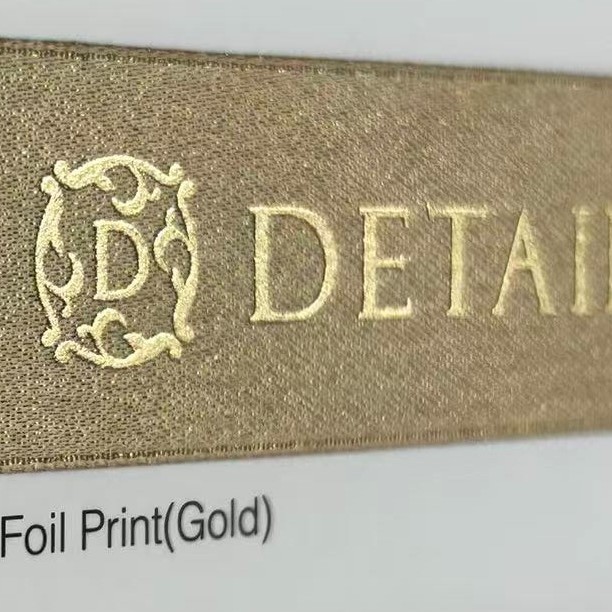 Factory Wholesale Ribbon Custom Logo Printing Flower Decoration Ribbon Birthday Cake Ribbon Gift Box Packaging Hot Stamping