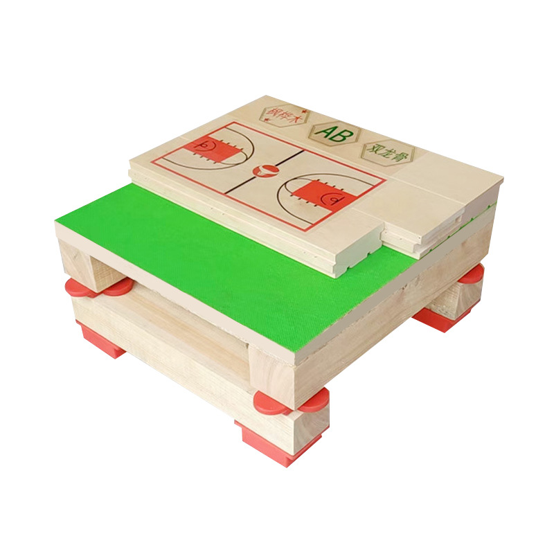 Indoor Sports Wooden Floor Sports Basketball Hall Badminton Hall Stage Gym Solid Wood Sports Floor Basketball Hall
