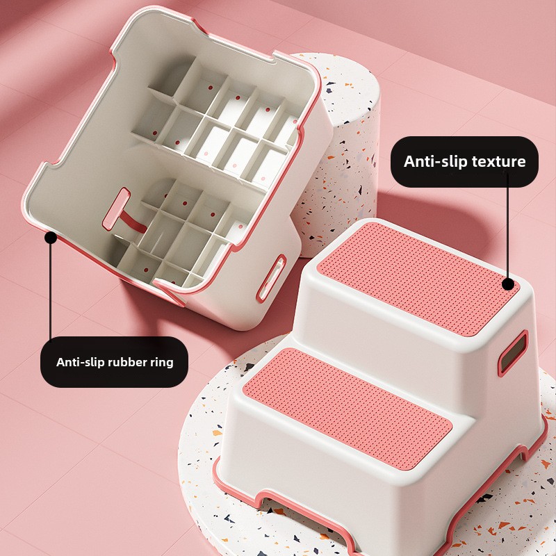 Children's Toilet Foot Stool Baby's Wash-washing Non-slip Bathroom Stool Piano Stool Home Thickened Plastic Stool