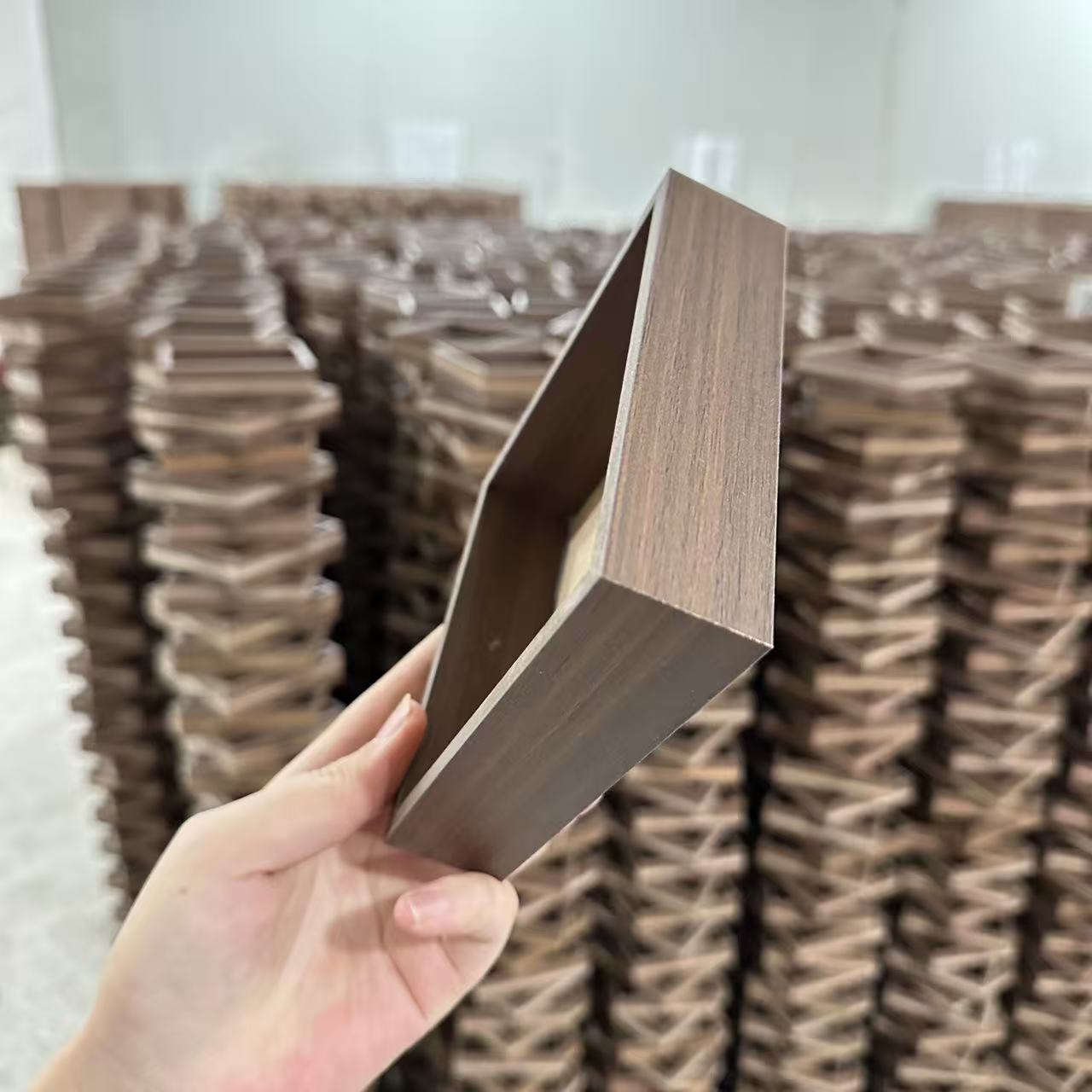 Direct Selling Walnut Jewelry Box Drawer Accessories Density Board Jewelry Display Tray Drawer Built-In Storage Tray