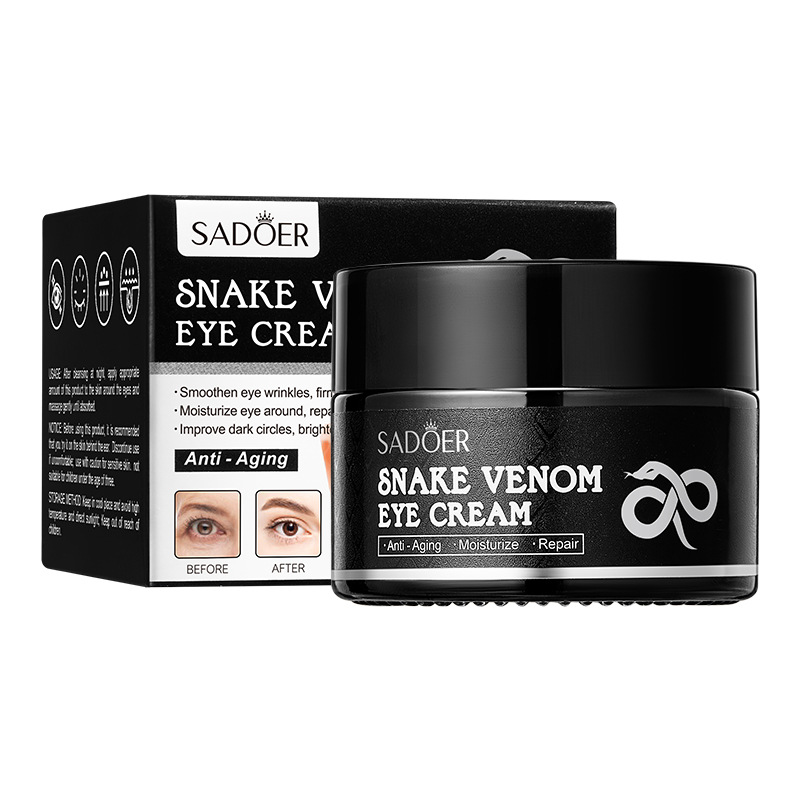 Full English Snake Venom Peptide Eye Cream Sadoer Moisturizing and Improving Dark Circles, Eye Bags and Eye Lines Cross-Border Export Wholesale